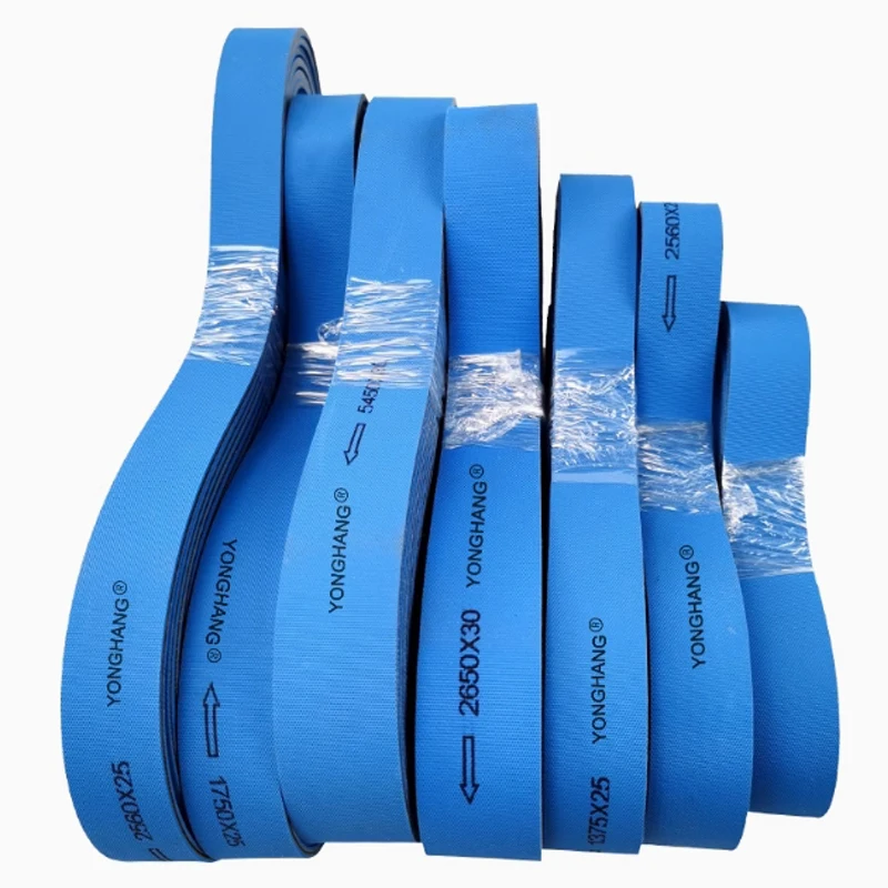 1PC Industrial Elastic Belt Rotary Production Line Drum Belt Green Rubber Conveyor Belt Blue Flat Belt
