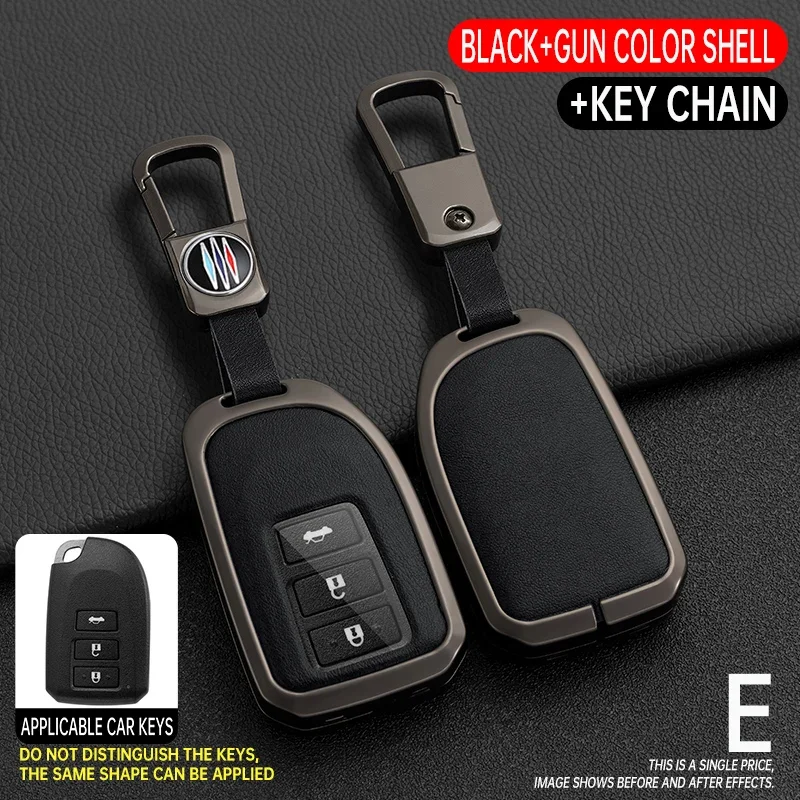 

Leather Zinc Alloy Car Key Case Full Cover For YARIS 19 Vios Toyota YARIS L Protective Interior Accessory