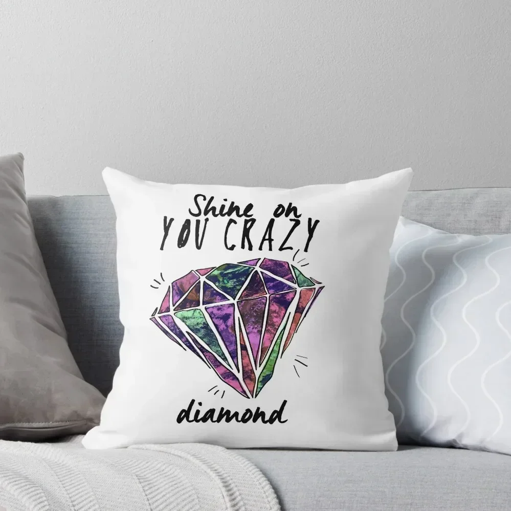 

crazy diamond Throw Pillow pillows decor home Pillowcase Custom Cushion Photo pillow