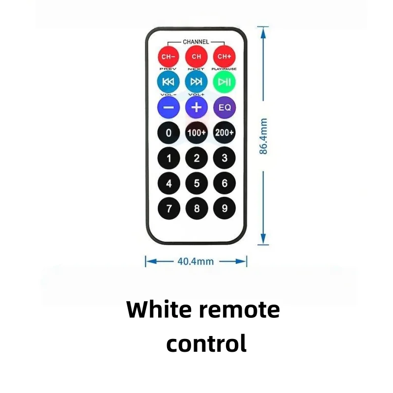 SCM 51 remote control, MP3 remote control, infrared remote control, without battery
