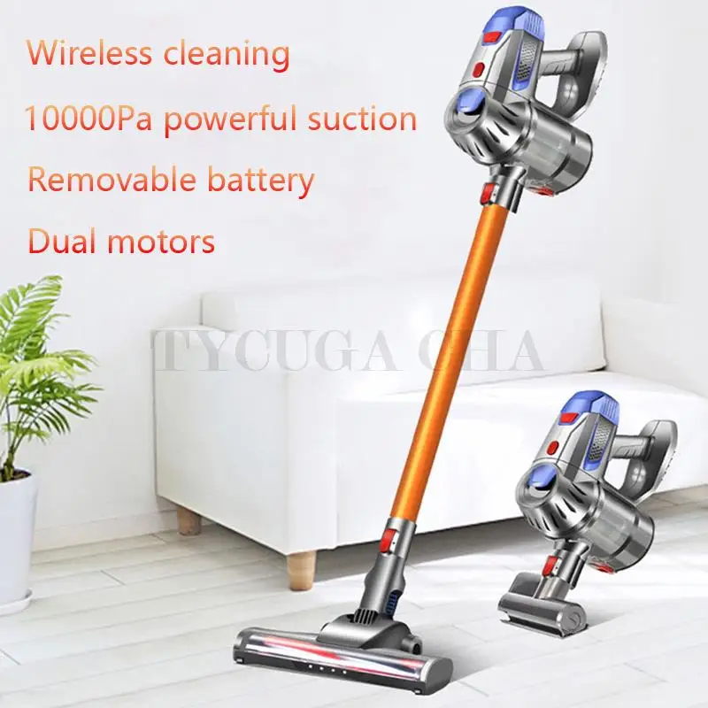 

Wireless Handheld Vacuum Cleaner 150W Powerful 10kPa Dual Motor LED Electric Sweeper Cordless Car Home Remove Mites Dust Cleaner