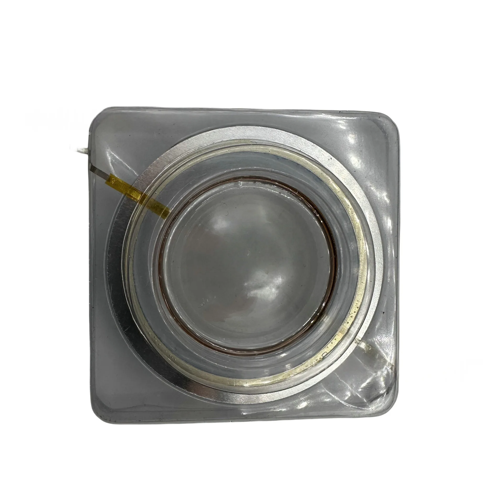 34.4mm Fully Transparent Round Wire Diaphragm 44.4mm High-Frequency Coil Sound Film Round Copper Wire Titanium Film Horn Accesso