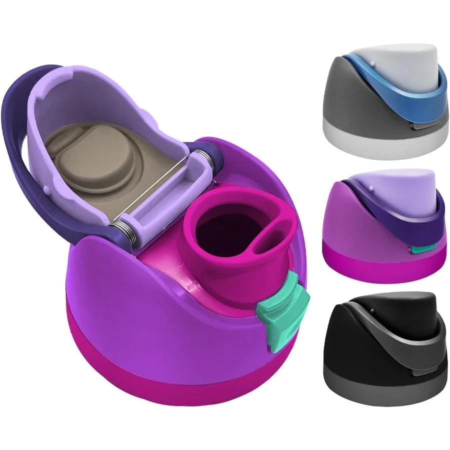 

Сменная крышка для верхней крышки с кнопкой FreesipOne, совместимая с бутылками с водой, 16 унций, 24 унций, 32 унций, 40 унций, герметичная посудомоечная машина без BPA