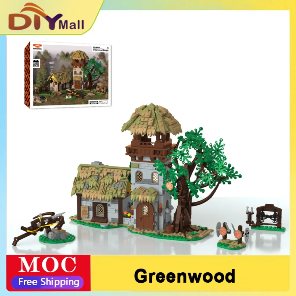 

Greenwood Range 1109PCS MOC Building Kit Creative Street View Ornaments DIY Bricks Set for Kids Adults Xmas Halloween Gift