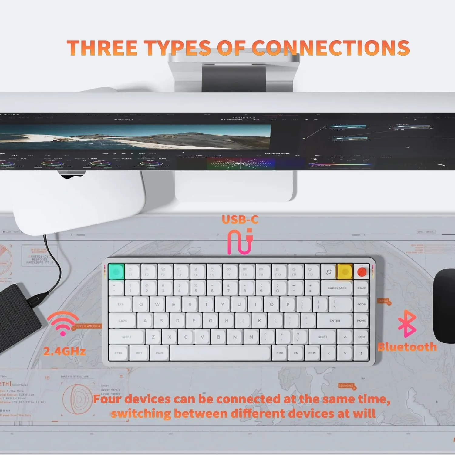 NuPhy Air75 V3 Wireless Mechanical Keyboard 61 Key