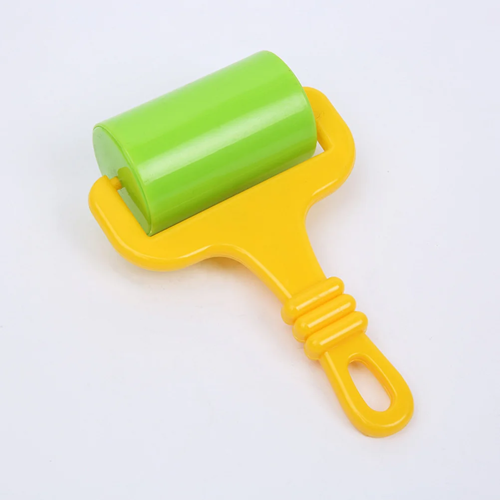 4Pcs Handprint Clay Tool Multifunctional Plastic Roller Colorful Art DIY for Children Improve Creativity and Hands-on Ability