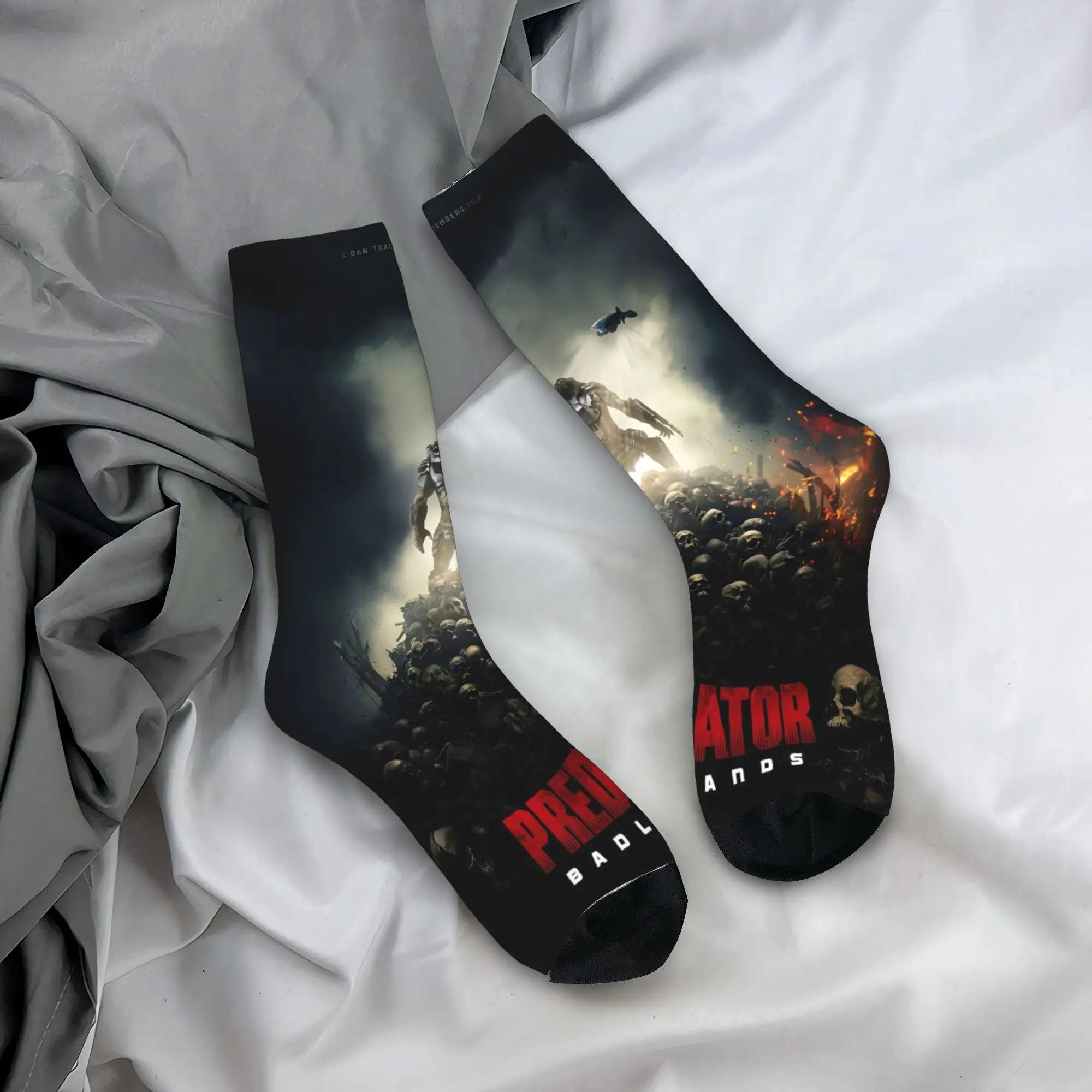 Predator: جوارب Badlands Middle للنساء والرجال، منتجات لجميع المواسم، جوارب ناعمة مضادة للانزلاق