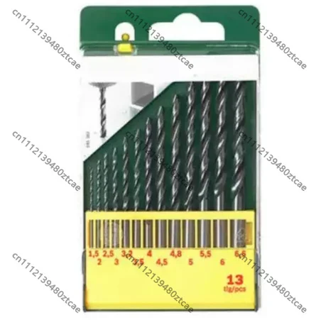 13pcs-hss-r-twist-drill-bit-set-high-speed-steel-drill-bits-kit-for-metal-drilling