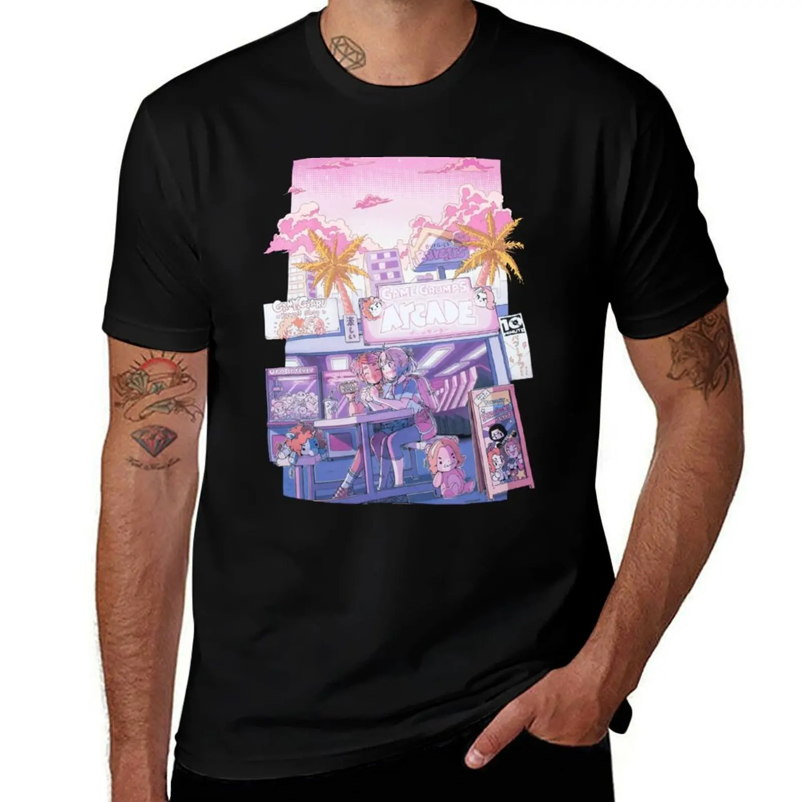 

game grumps T-Shirt graphics vintage anime shirt funny costumes mens graphic t-shirts