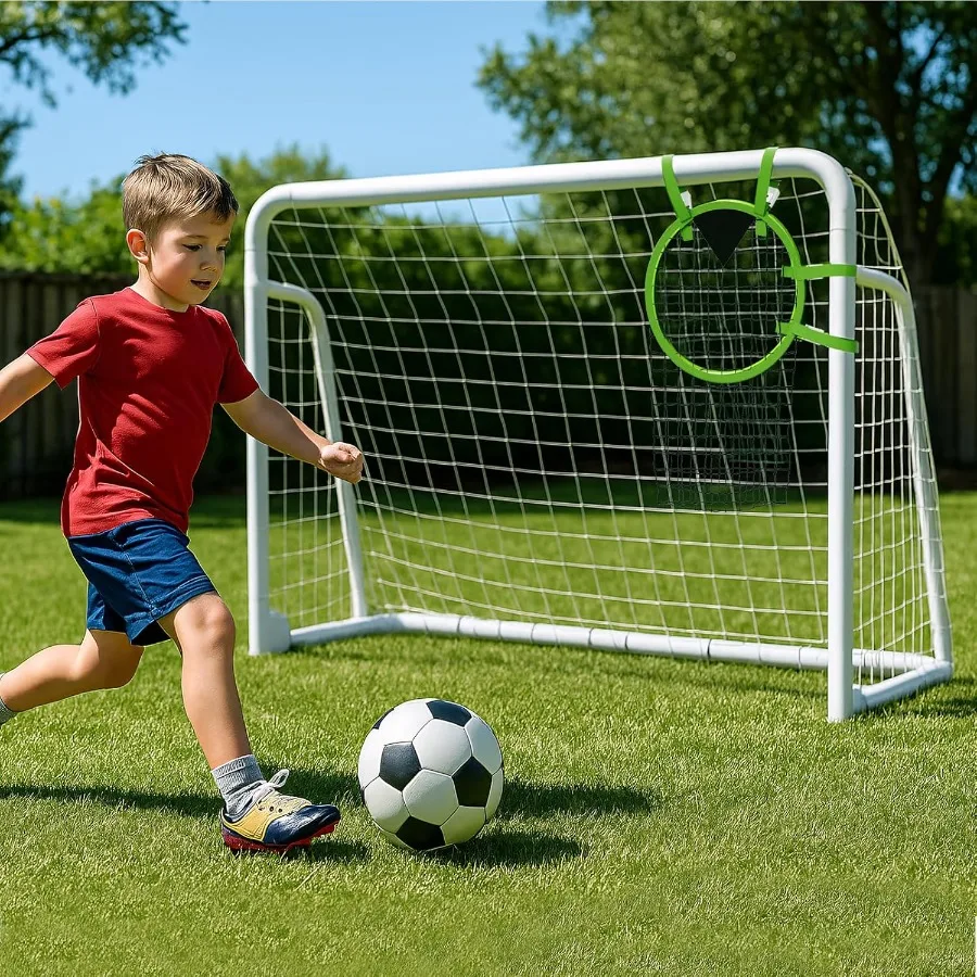 

MOPHOTO Soccer Goal 6X4/8x6/10x6.5/12x6/16x7/18.5x6.5/21x7/24x8ft Soccer Goals for Backyard Full Size Soccer Goal for Teens Adu