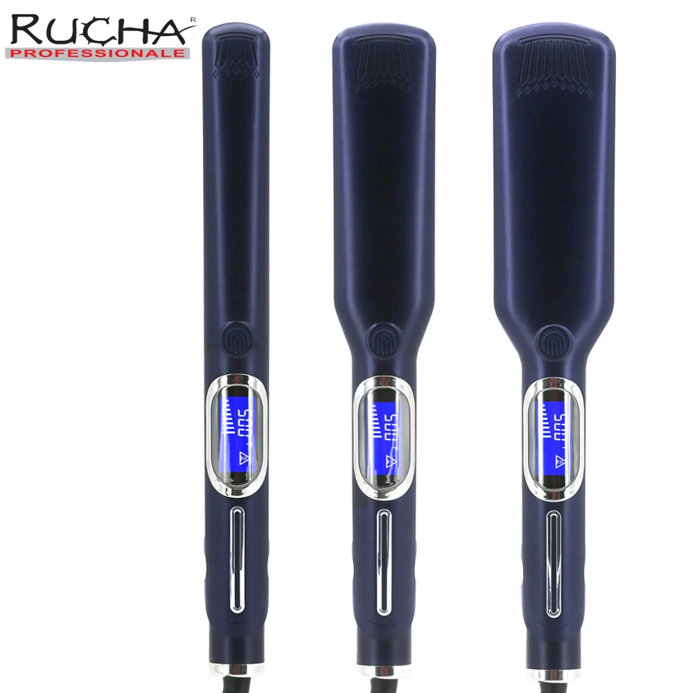 Hair Straightener Curler 500°F Professional Hair Flat Iron For Salon Styling Tools Keratin Treatment Dual Voltage LCD Display