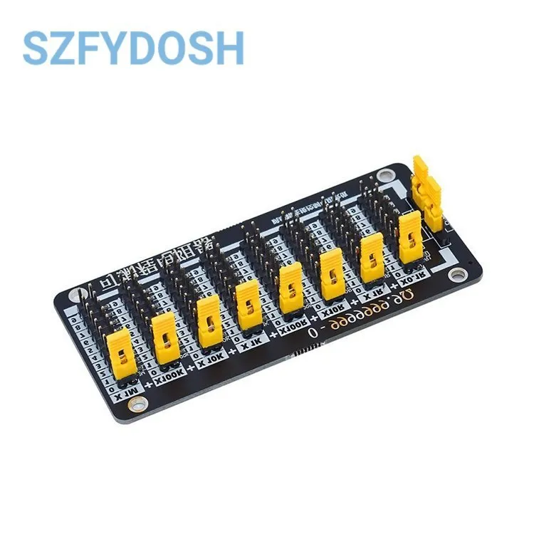 7 Seven Decade 1R - 9999999R Programmable Adjustable SMD Resistor Slide Resistor Board Step Accuracy 1R 1% 1/2 Watt Module 200V