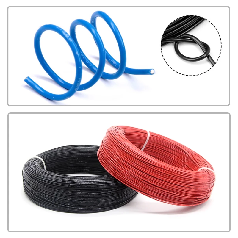 1 - 30M UL1332 High Temperature FEP Wire 30 28 26 24 22 20 18 16 14 13 12 11 10AWG Oil/Acid Resistant PTFE Tinned Copper Cable