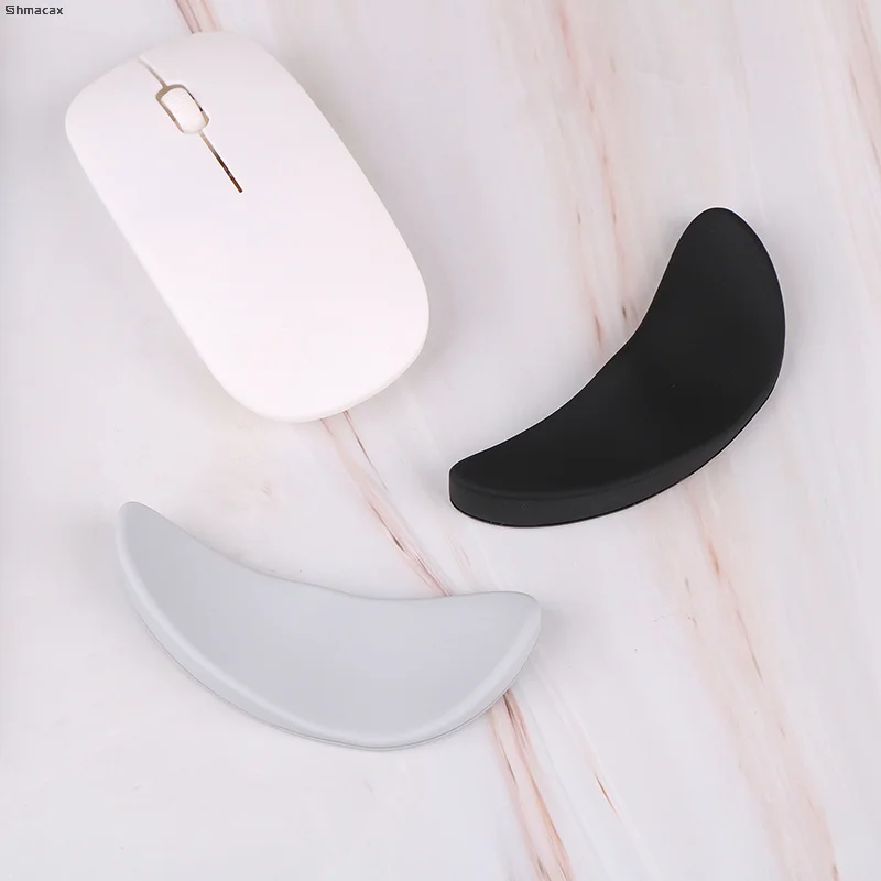 Almofada de pulso de silicone para mouse, descanso de pulso ergonômico, design de superfície tridimensional, adequado para a pele, movimento suave