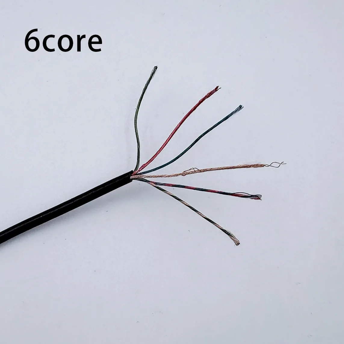 Mehradriges Emailliertes Kabel 2 / 3 / 4 / 5 / 6 / 8 / 9 Adern 8/0,08MM Weiches Kabel PVC Kopfhörerkabel Reparaturleitung