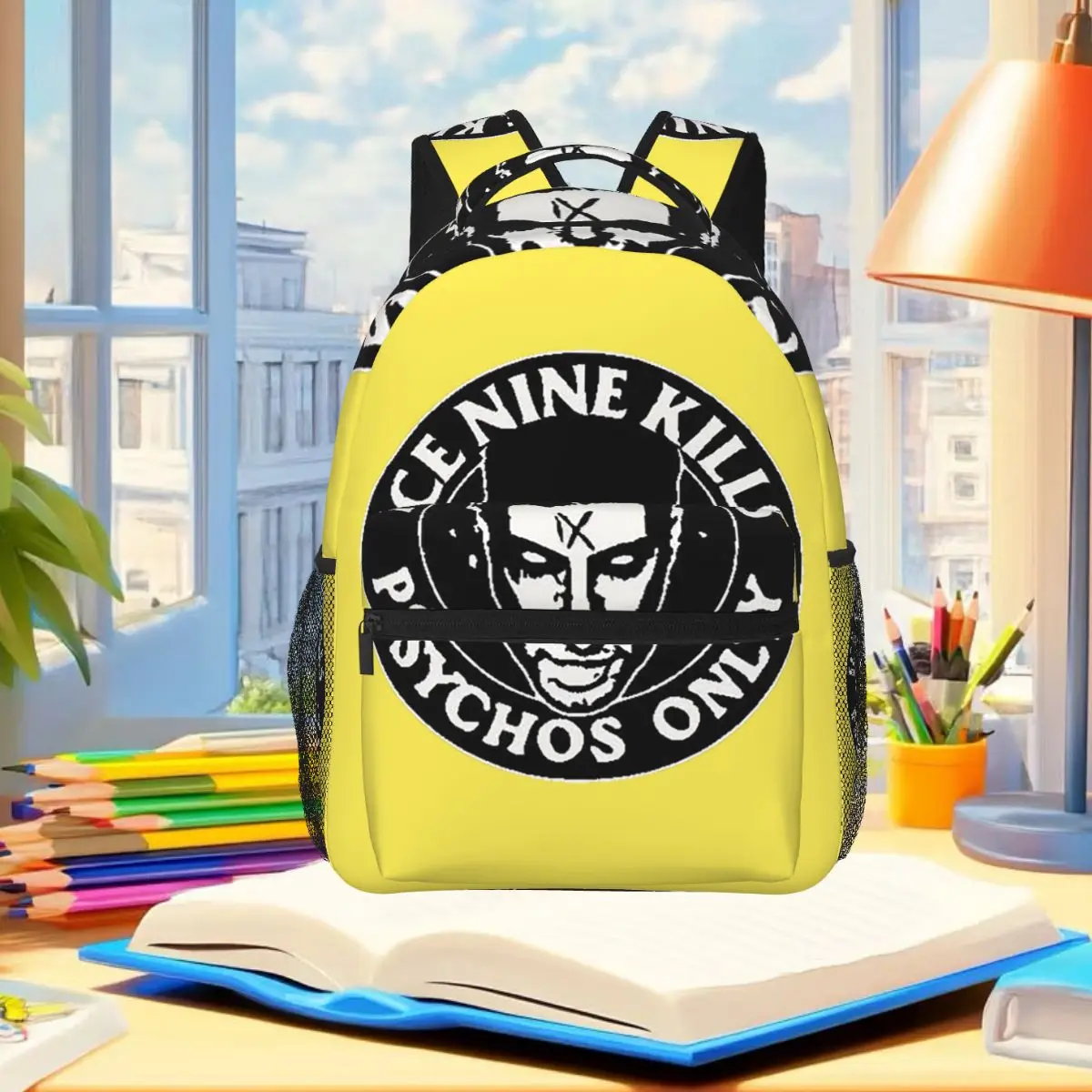 Psychos Ice Nine Kills Backpack Student Boys Girls BookBag Children School Bag Laptop Shoulder Bags for Men Women