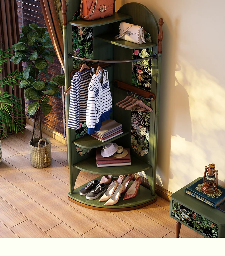 

Настраиваемая вешалка для одежды из массива дерева