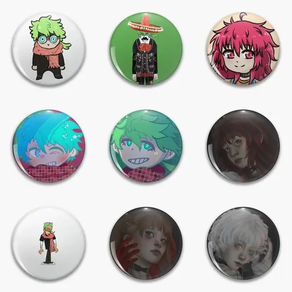 Yttd Midori With Gun Idk Sara Kinda Sus Catboy To Soft Button Pin Customizable Badge Hat Cute Women Metal Decor Collar Funny