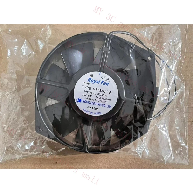 FOR Royal Fan UT795C-TP AC200V 36/31W 172*150*38MM 2 wires cooling fan