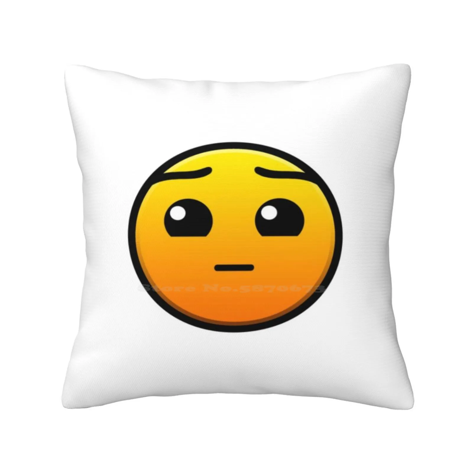 Geometry Dash Hard Pillow Cover Hug Pillowcase Geometry Dash Hard Icon Computer Click Jump Stereo Madness Msuic Electro Funny