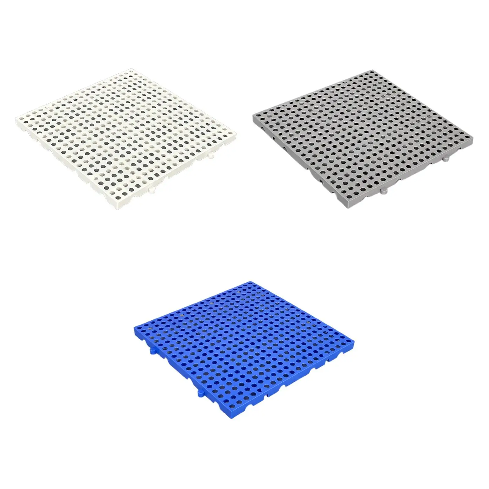 Paleta de plástico respirável à prova d'água, plataforma de armazenamento durável para uso interno e externo em armazém