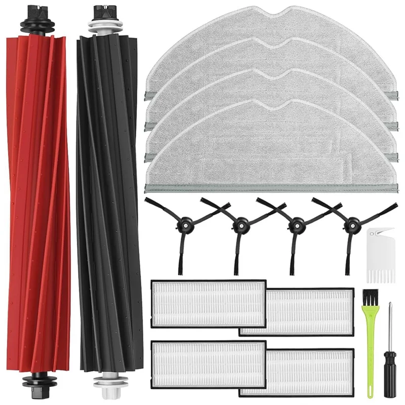 Roborock-Ultra Robot Vacuum, Escova Principal Dupla, Escova Lateral, Filtro Hepa, Mop Panos, Peças De Reposição Para S8 Pro