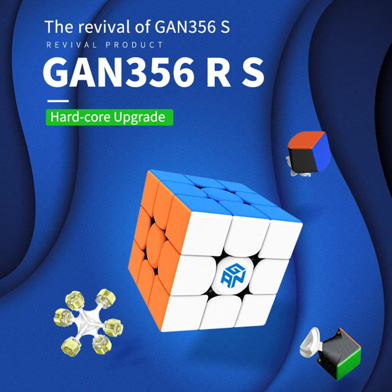 [CubeFun]GAN 356 R S RS 3x3x3 المكعب السحري 3x3 GAN356/356RS سرعة لغز هدية الكريسماس أفكار الاطفال لعب للأطفال غان الألغاز
