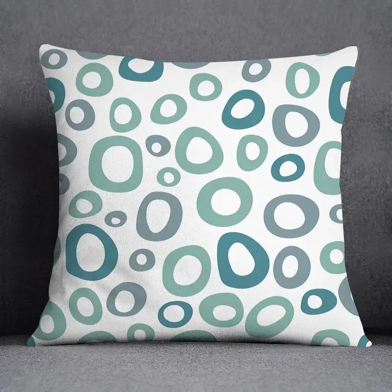 Geometric Color Pillowcase Home Decor  Square   Office  Cushion Cover