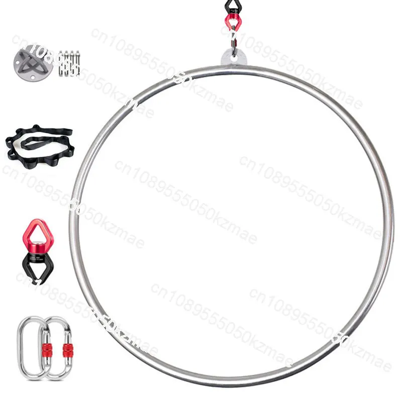 Single ear earless air yoga ring rotating air dance commercial bar acrobatics steel ring dance ring