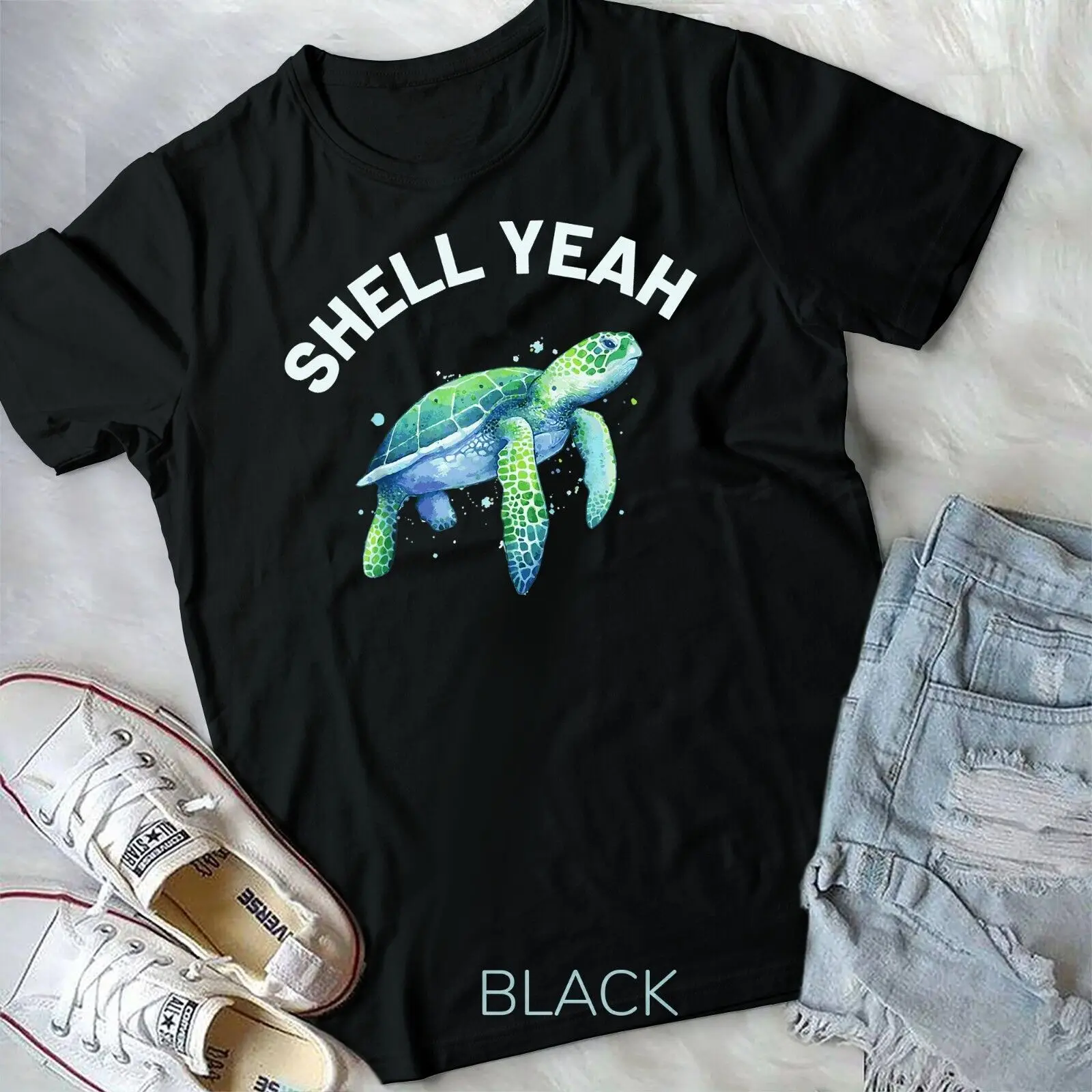 Shell Yeah - Cute Tortoise & Sea Turtle Lover Unisex T-shirt