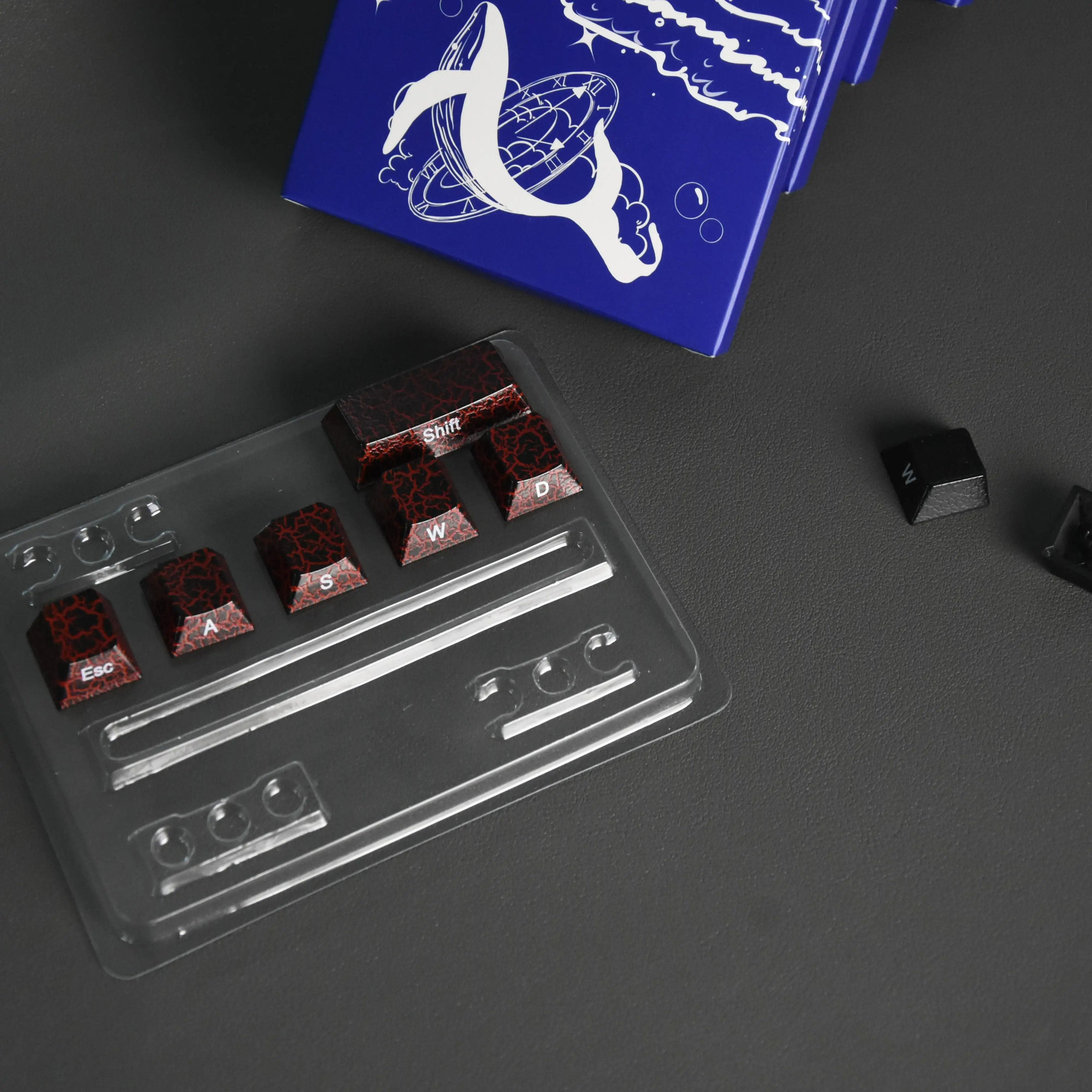 Blutspaltungstastenkappe Original PC Inkjet Prozess Blutfarbe mechanische Anpassung Verwendung