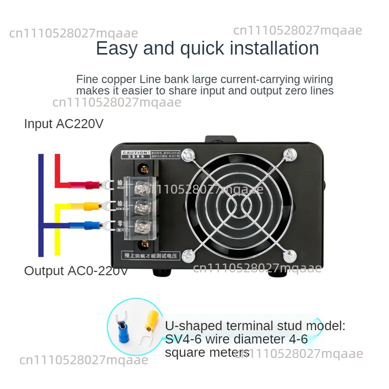 Silicon Controlled Electronic Voltage Regulator, Single Phase Solid State Voltage Regulator, AC 220V 100A, SSR-100A