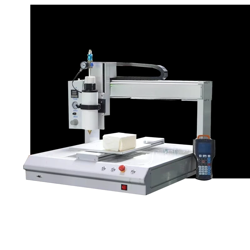 Gluing Machine with Thermostat for Industrial Efficient Bonding300ml Single-station Hot Melt Glue Dispenser,Precision Automatic