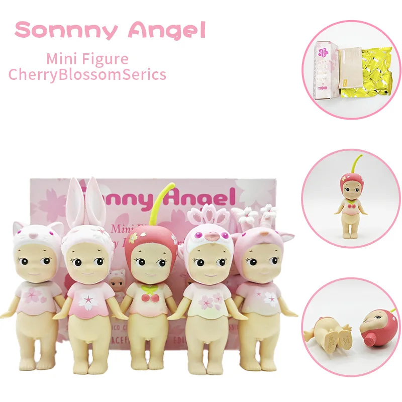 

New Sonny Angel Mini Figure Cherry Blossom Series Blind Box Anime Figures Ornament Doll Surprise Gifts Action Model Decor Toys