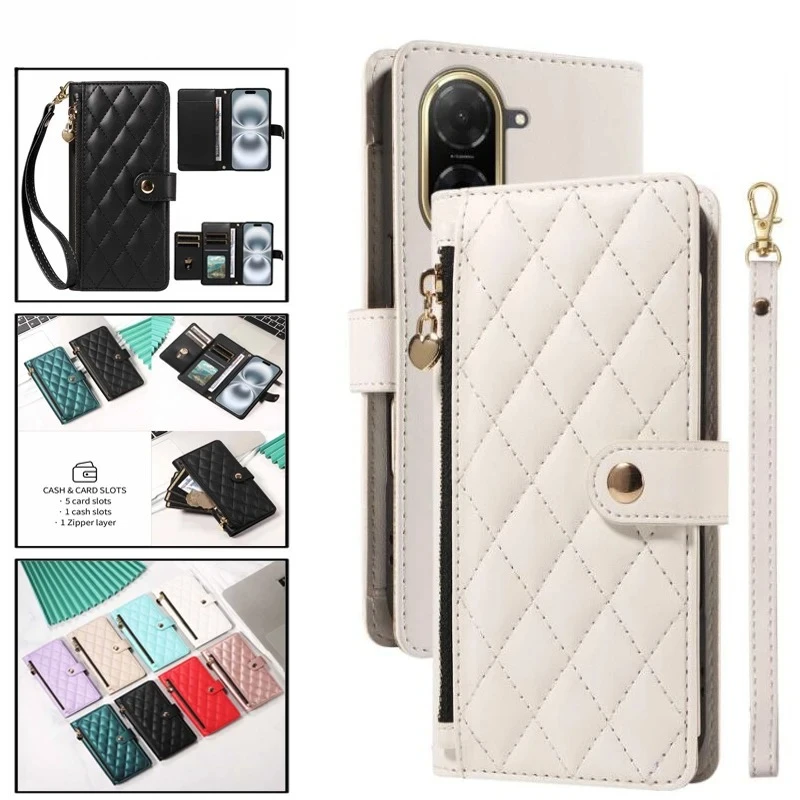 YpmZipper Funda tipo billetera con tapa para Redmi A3 A3X A5 funda protectora de tarjeta de cuero magnética Coque para Xiaomi RedmiA5 RedmiA5A 5 4G Fundas