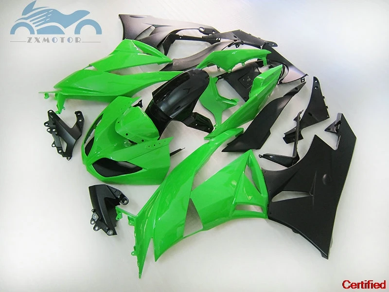 

Бесплатный комплект обтекателей на заказ для Kawasaki Ninja 2009 2010 2011 2012 ZX6R, полный комплект обтекателей для мотоцикла ZX6R 636 09-12, зеленые кузовы