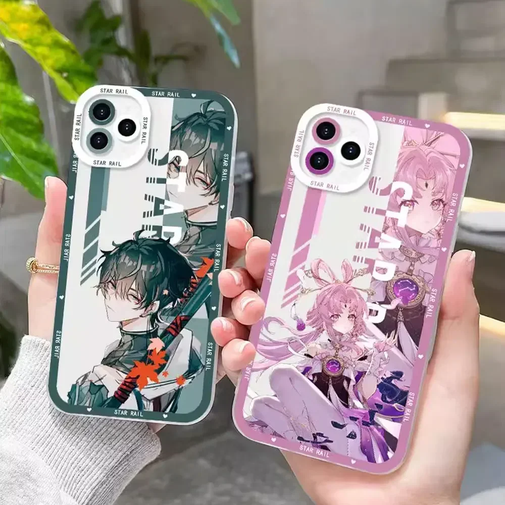 Honkai Star Rail Sampo Gepard Bronya Phone Case for Samsung Galaxy S24 S23 S22 S21 S20 Ultra Plus FE 5G Clear Soft Covers Fundas