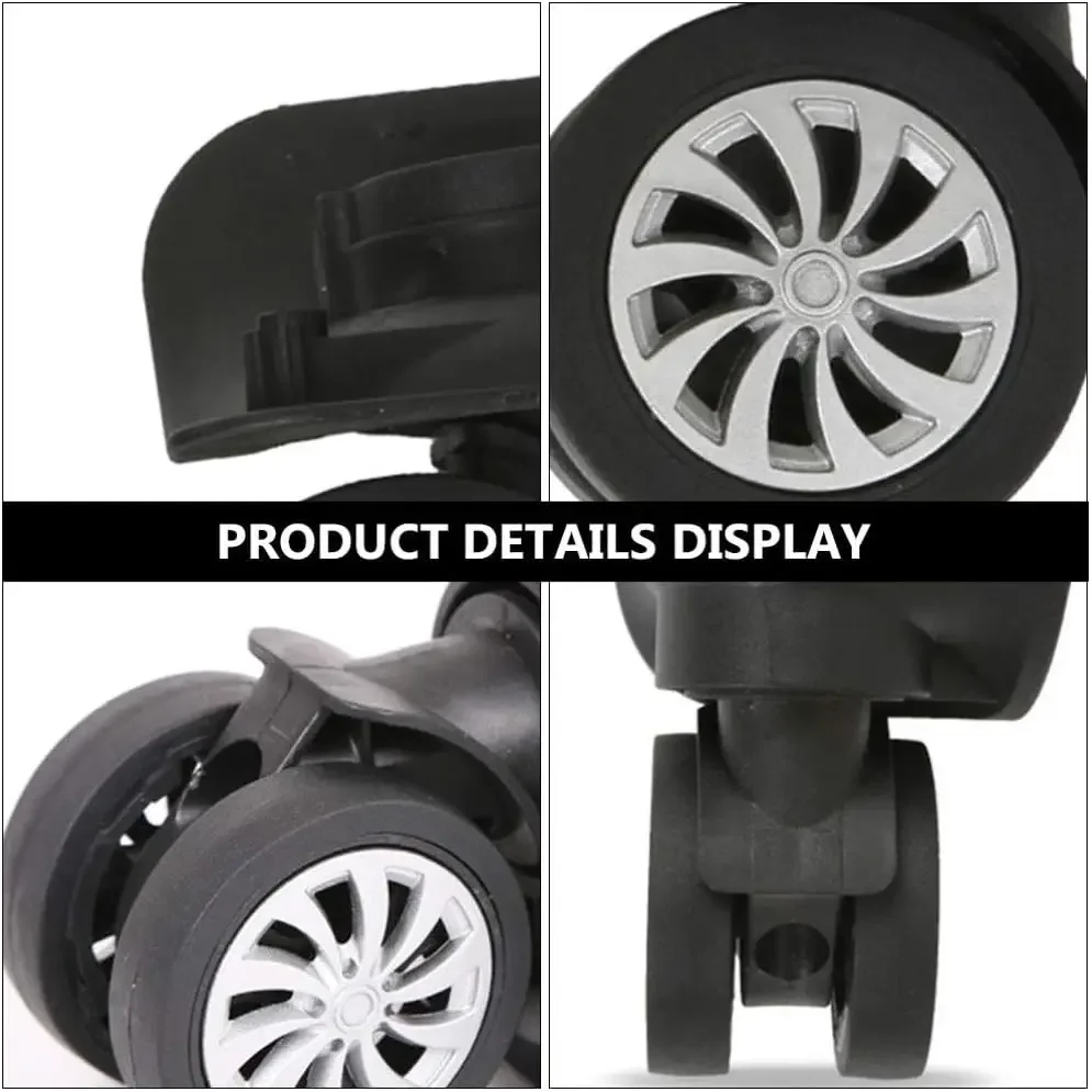 4Pcs Suitcase Wheels Luggage Spinner Caster Silent Luggage Wheels Replacement Wheels Customs Box Trolley Accessories