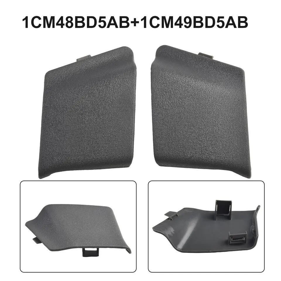 1pair Right+Left Seat Belt Anchor Trim Slate Cover For 06-08 Dodge Ram 1CM48BD5AB 1CM49BD5AB Car Exterior Parts Accessories