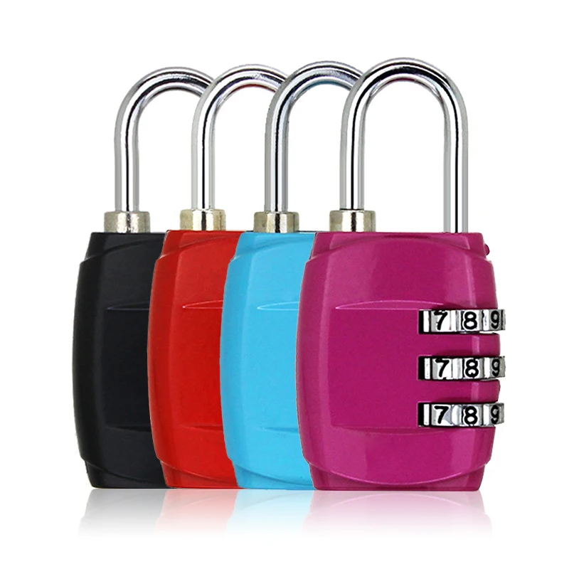 1/2PCS Luggage Travel Lock 3 Dial Digit Password Lock Combination Suitcase Luggage Metal Code Password Lock Padlock