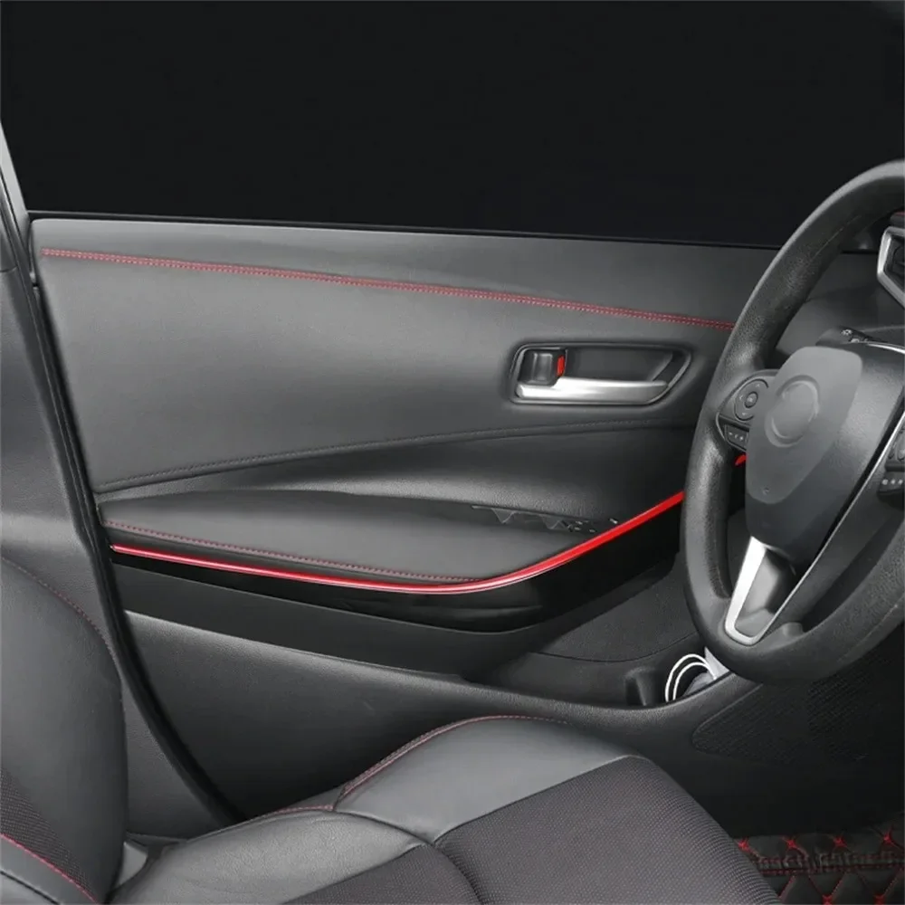 Linea decorativa per interni auto Modanatura per modanatura per auto Cruscotto Striscia treccia in pelle Linea decorativa in pelle universale fai da