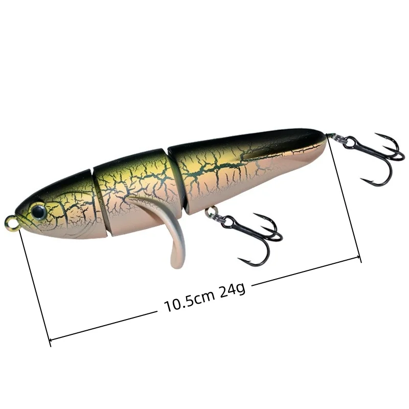 

Mukun 1 шт. 10,5 см 24 г плавающая приманка-карандаш трехсекционный пропеллер с водной поверхностью плавающие жесткие приманки Topwater Bass Wobbler