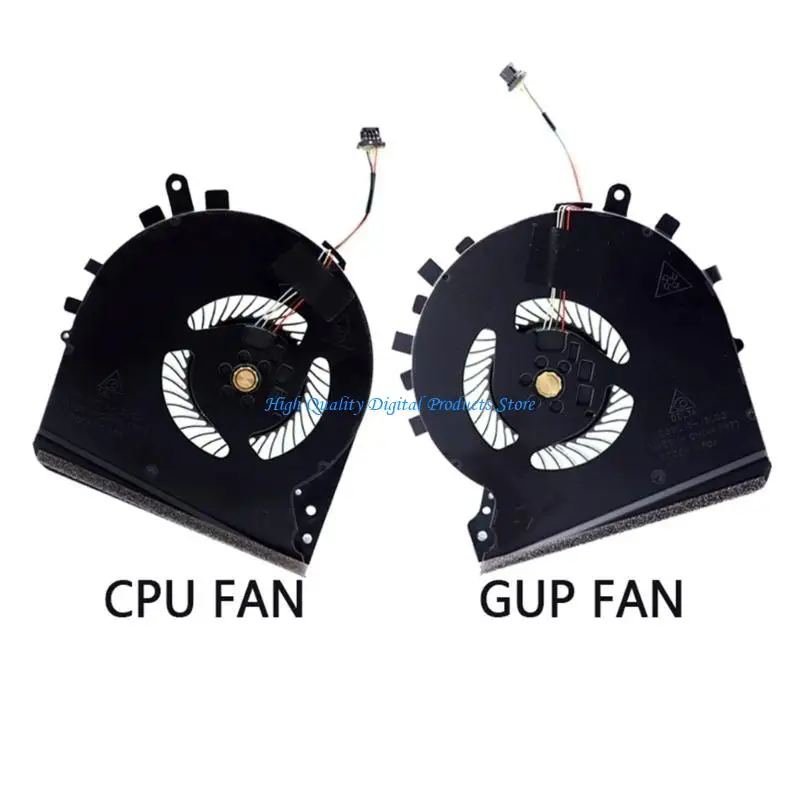 Ventilador resfriamento do laptop U2JE para Pavilion Gaming 15-DK 15-DK0068WM GPU CPU Radiator