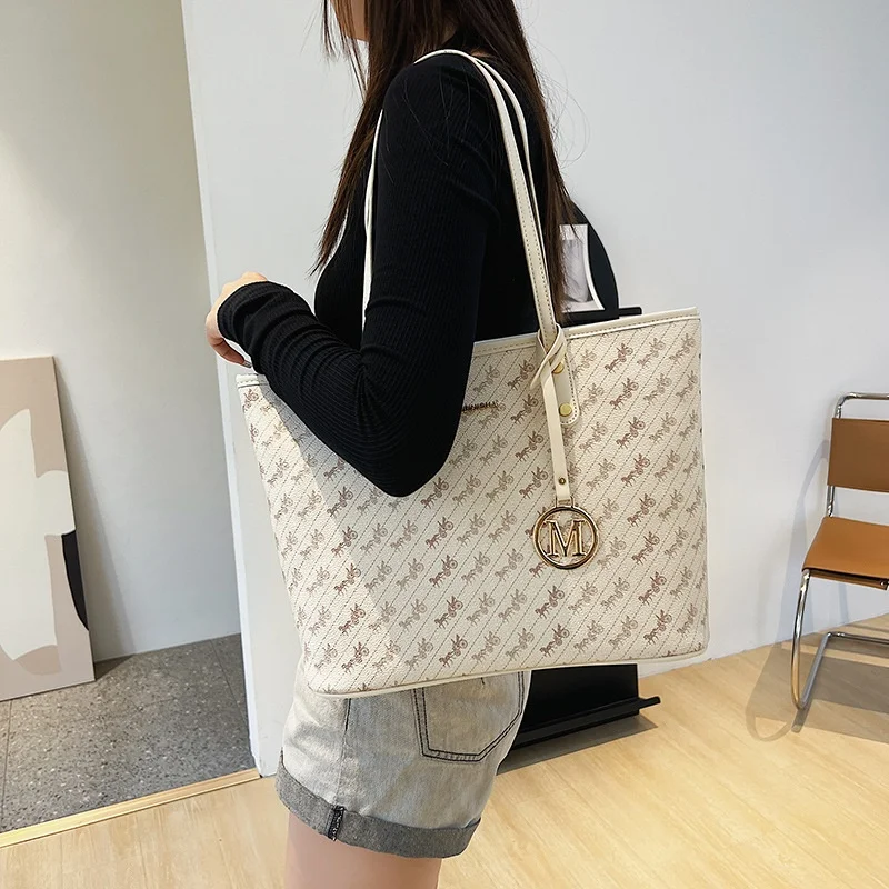 2025 Spacious Tote Bag for Women Adjustable Crossbody Strap Shoulder Purse with Top Handle Campus Commute Bag