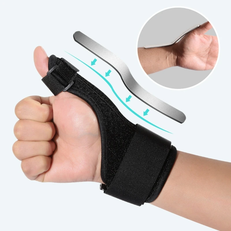 Thumb Splint Support Brace for Tenosynovitis  Tendonitis Trigger Thumb Immobilizer Fits Men Women Left and Right Hand