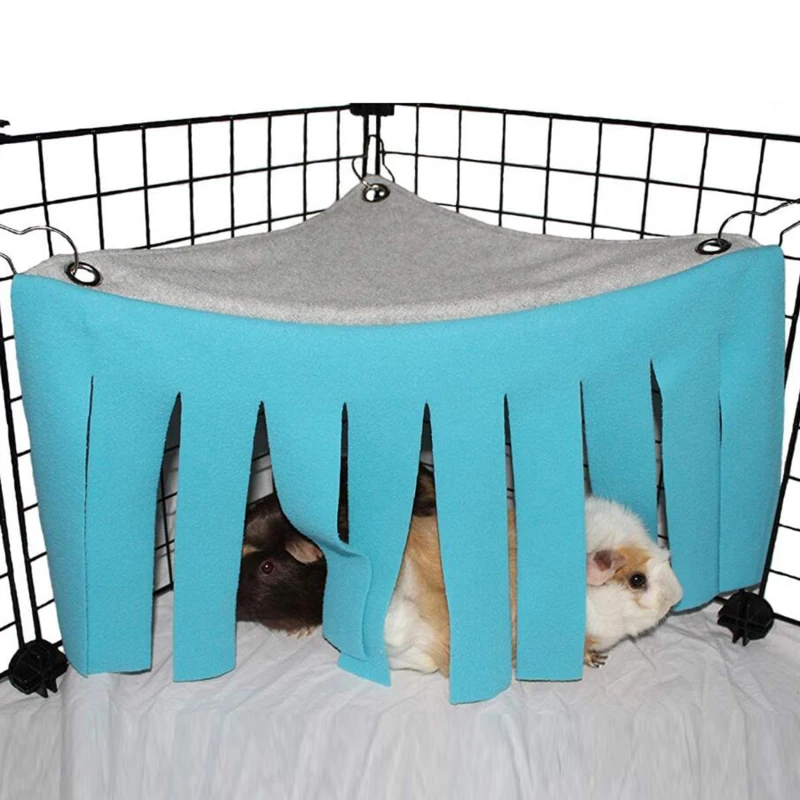 Tassel Strip Pet Tent Hideout Hideaway Guinea Pig Hamster Hedgehog Hammock Curtain Small Pets Hanging Bed Corner Nest Mat House