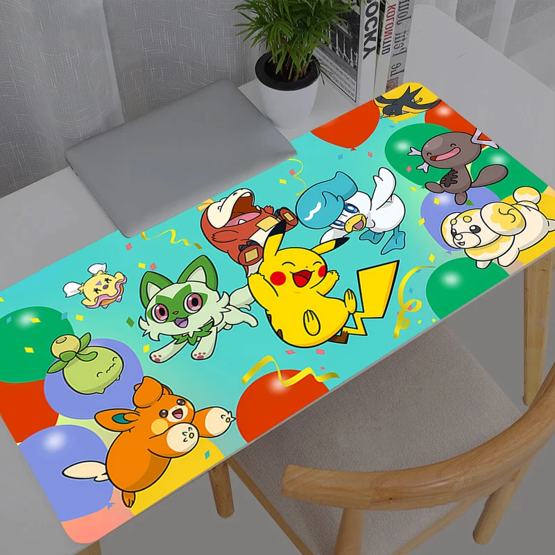 Mouse Pad Rubber Table Pokemon Pikachu Large Gamer Xxl Desk Mat New Computer Keyboard Gaming Accessories Carpet Mousepad