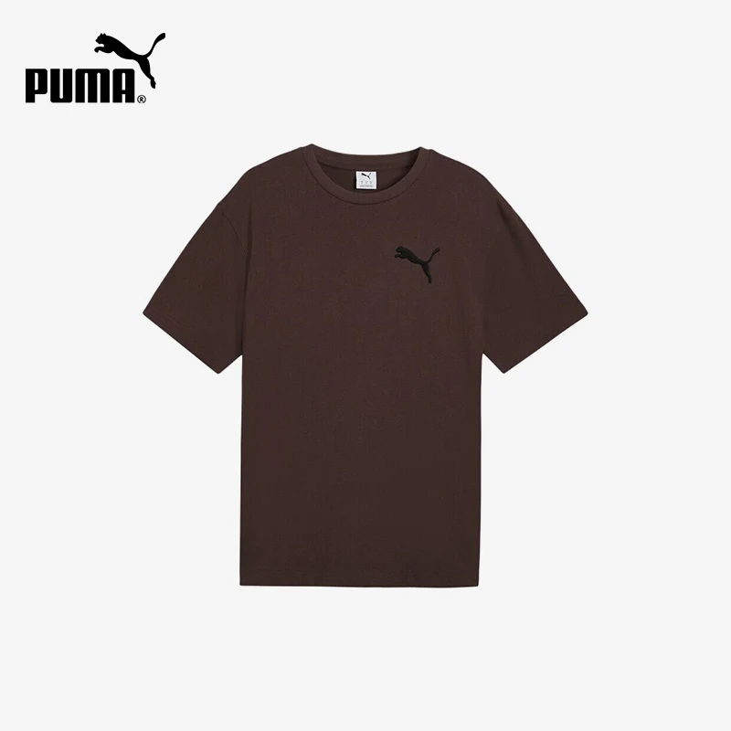 Puma genuine knitted round neck pullover simple solid color casual short sleeved T-shirt 637775-31