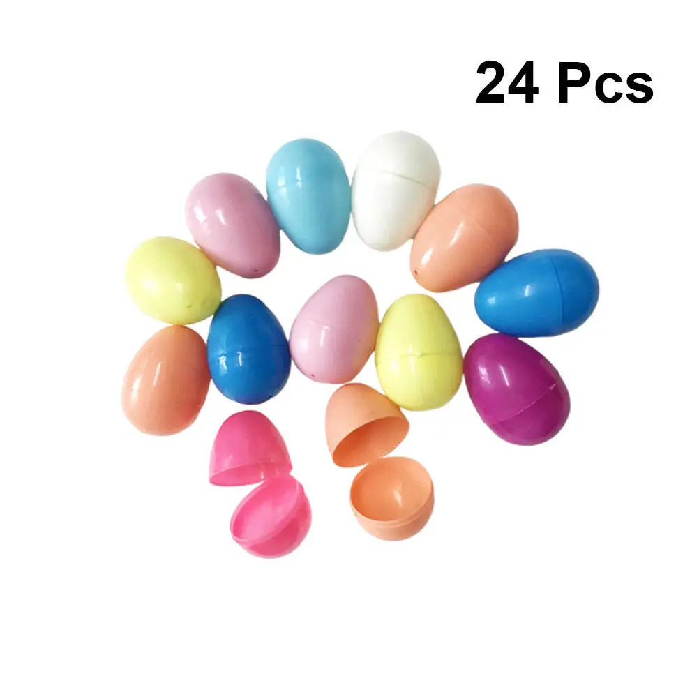 24Pcs Premium Quality Egg Craft Kit for Boys Girls DIY Art Project Unfinished Surface Paintable Openable Graffit