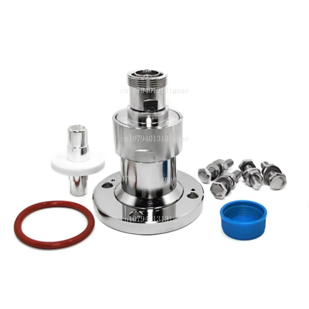 Mechanical RF Coaxial Connector 1-5/8 EIA Flange IF70 To 7/16 DIN Female Adapter